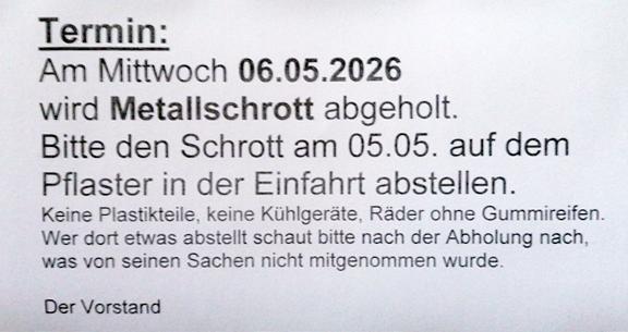 06.05.2026 Metallschrott