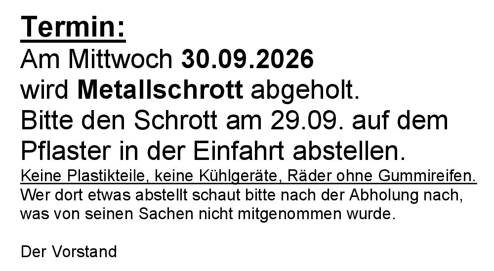 13.04.2023 Metallschrott