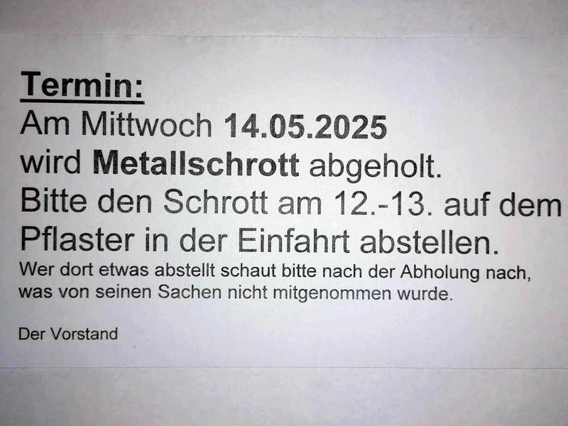 13.04.2023 Metallschrott
